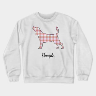 Beagle Mom Plaid Crewneck Sweatshirt